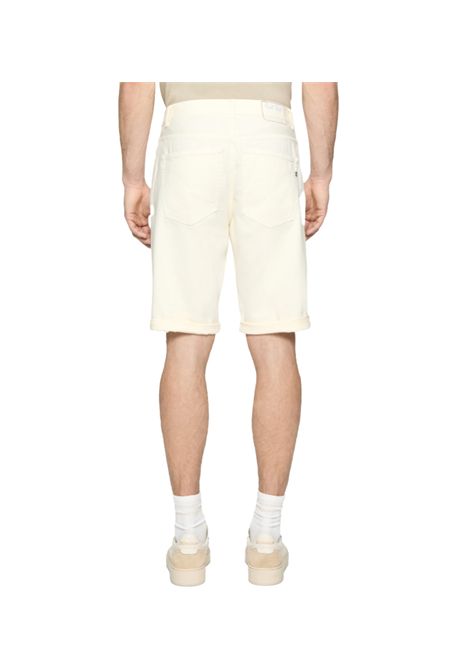 Bermuda Dondup Lenz uomo UP624BF0014 PTD Beige cotone fit vita regolare logo DONDUP | Bermuda | UP624BF0014 PTD002